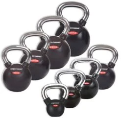 Sport-Thieme Kettlebell-Set "Gummiert Mit Glattem Chrom-Griff" -Functional Training Store 132 0839