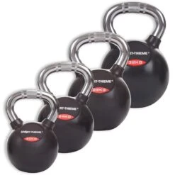 Sport-Thieme Kettlebell-Set "Gummiert Mit Chrom-Griff" -Functional Training Store 132 0927